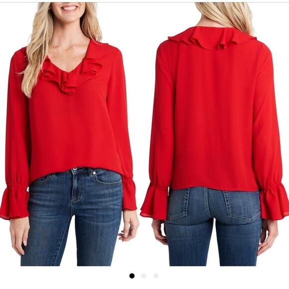 CeCe Holiday Affair Blouse - Picture 1 of 6